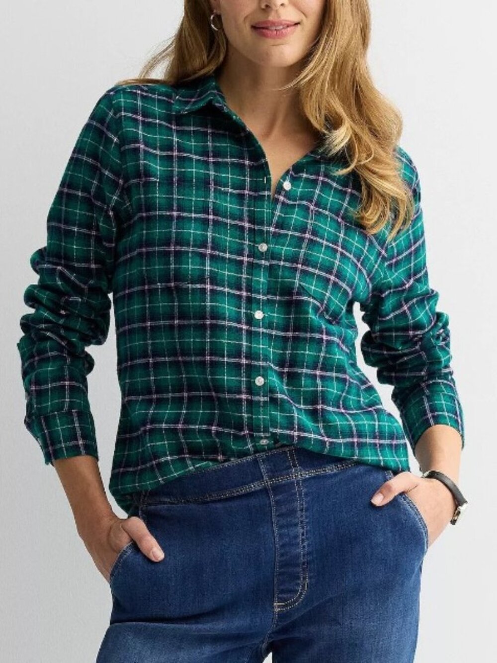Croft & Barrow The Extra Soft Plaid Flannel Shirt